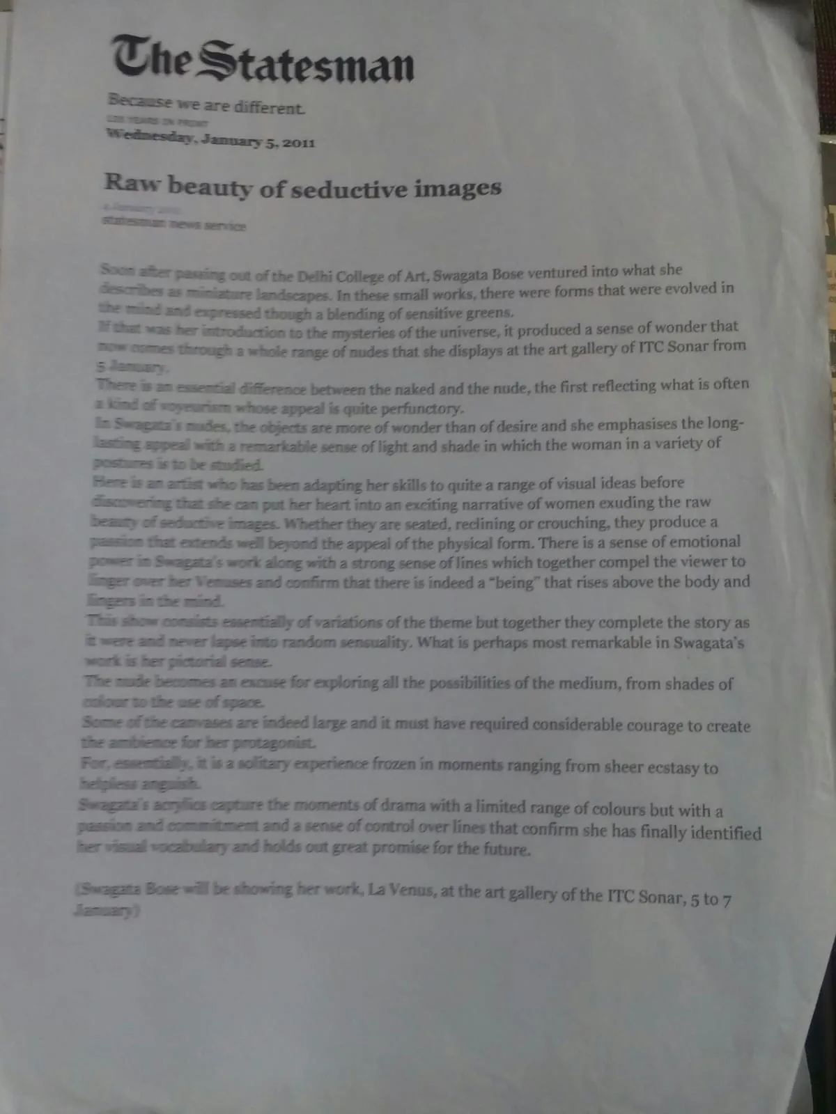 Press clipping or catalogue feature 11