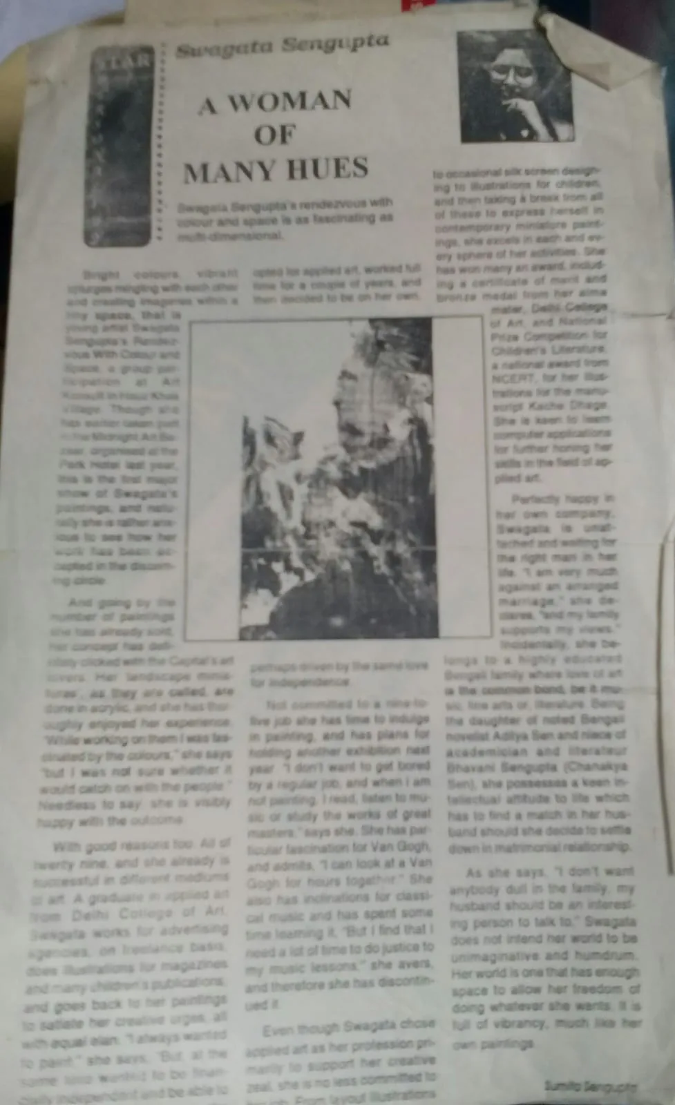 Press clipping or catalogue feature 12