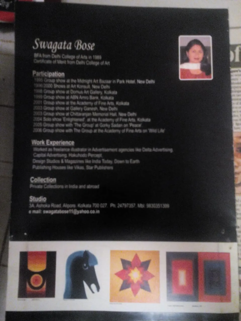 Press clipping or catalogue feature 27