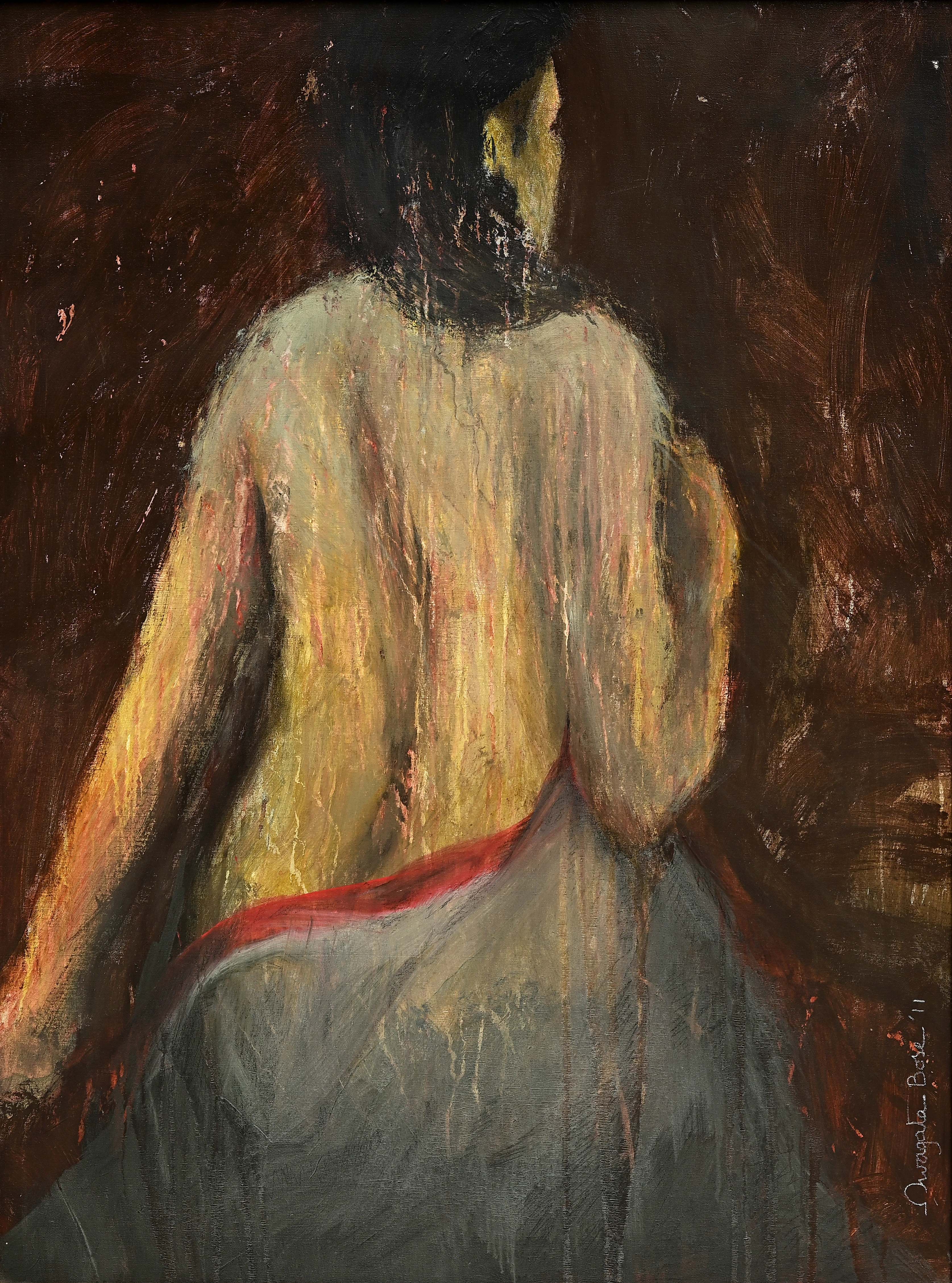 Portrait painting by Swagata Bose