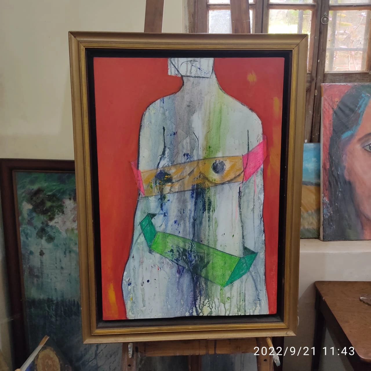 Portrait painting by Swagata Bose