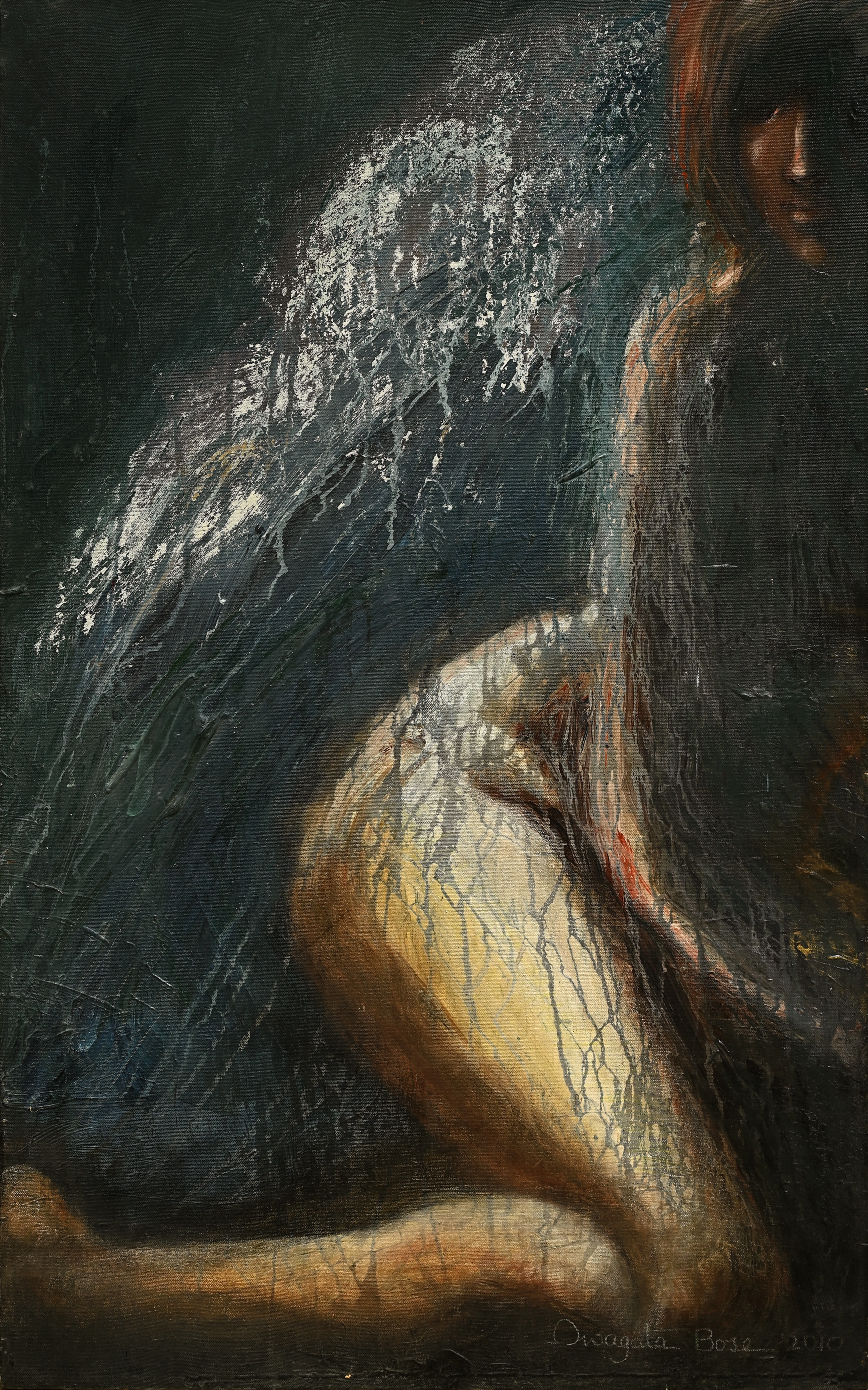 Portrait painting by Swagata Bose