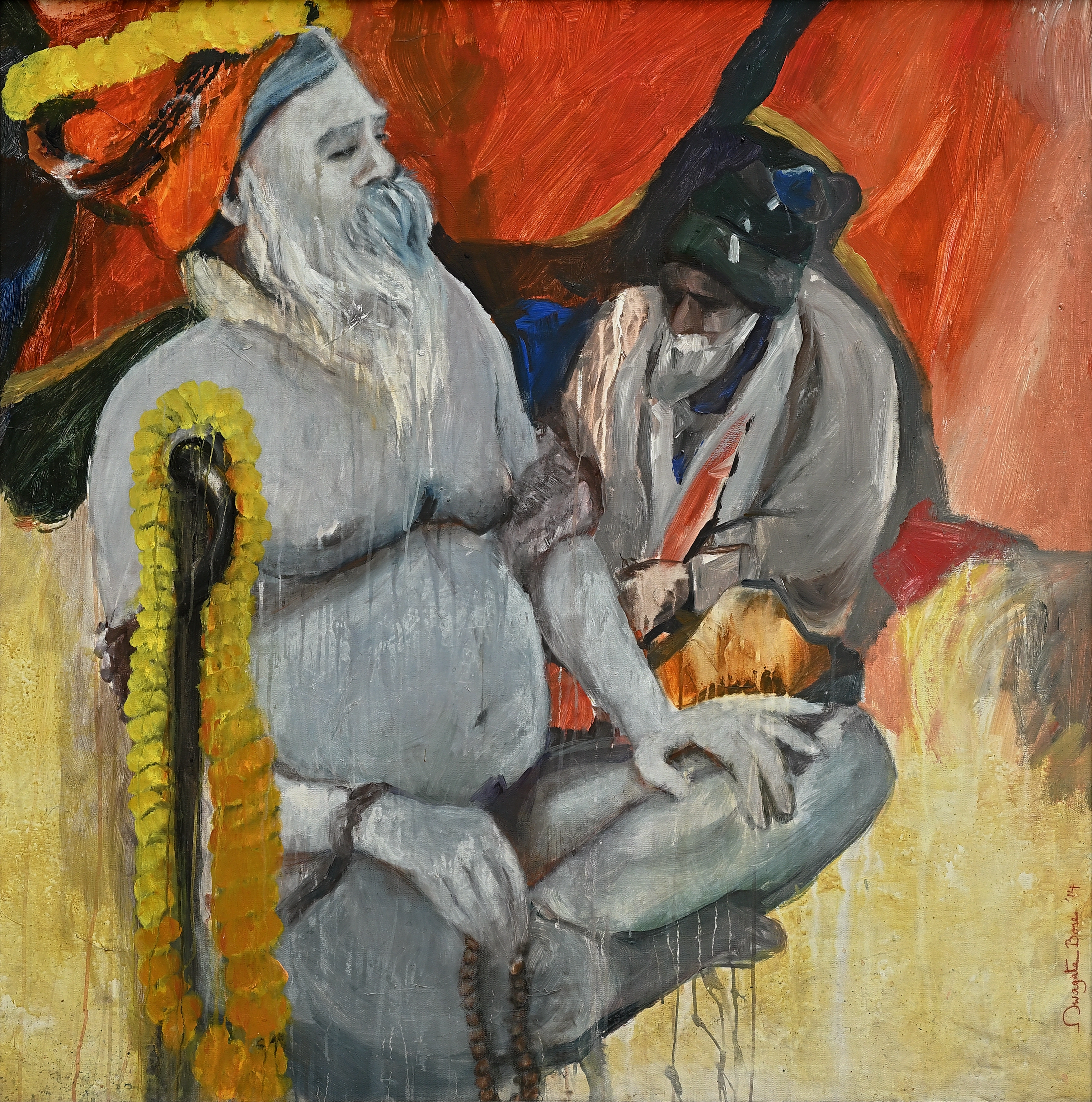 Portrait painting by Swagata Bose
