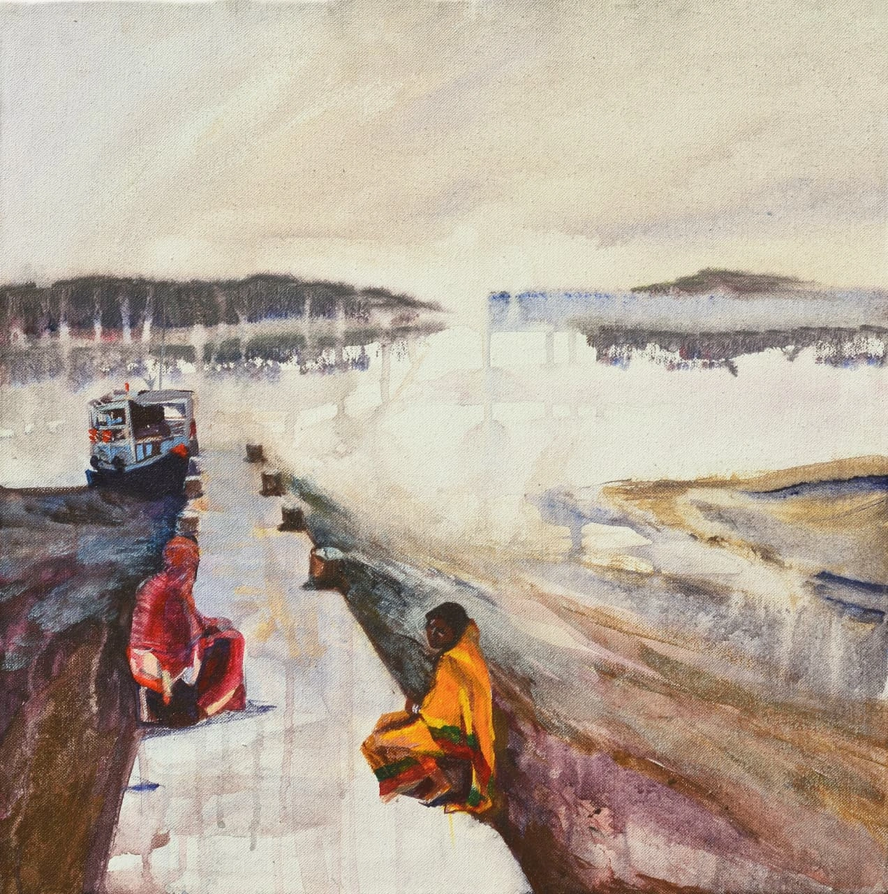 Portrait painting by Swagata Bose