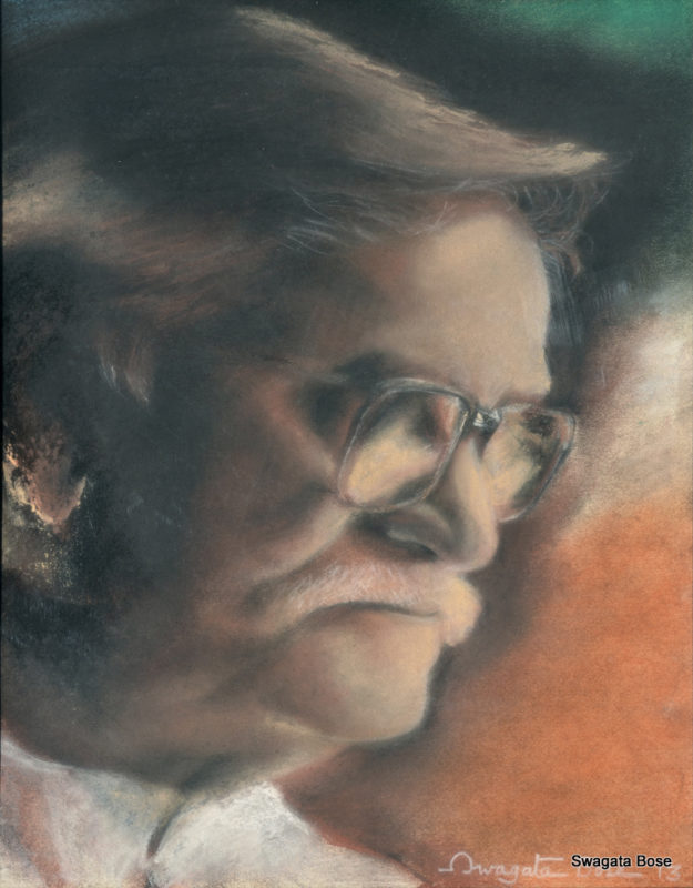 Gulzar-portrait on paper